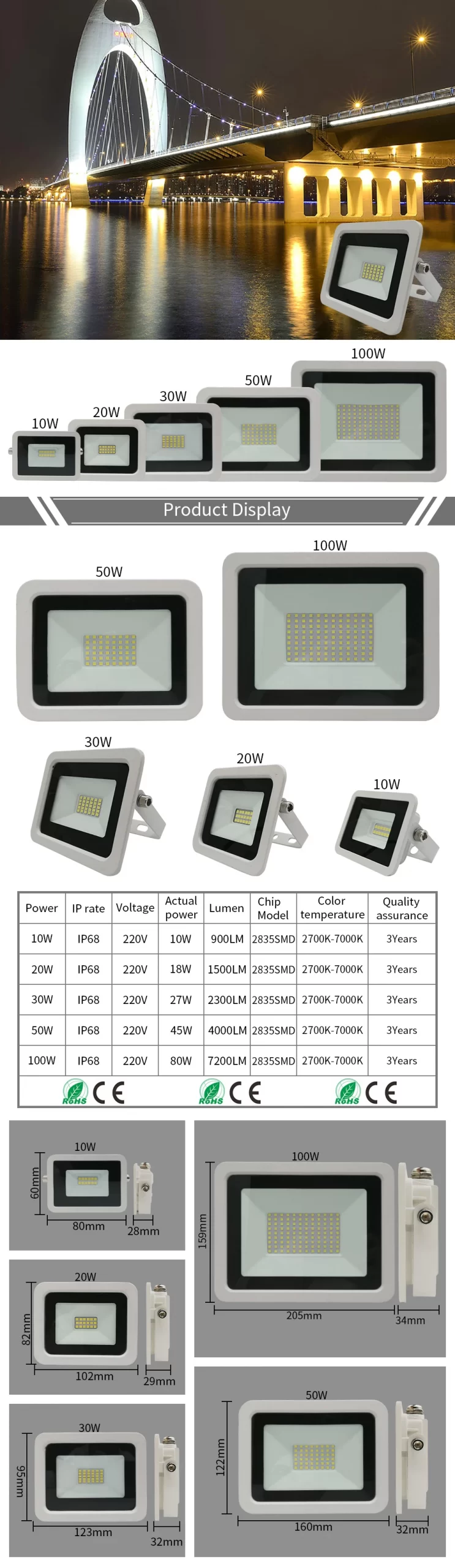 led flood light outdoor light