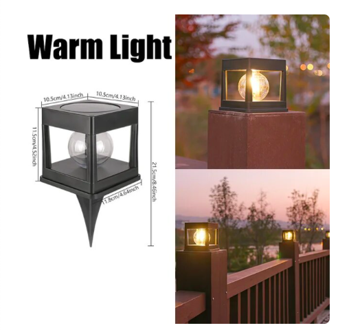 solar garden light solar pillar light