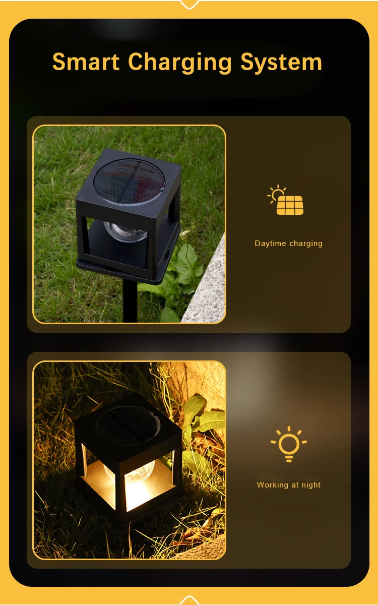 solar garden light solar pillar light