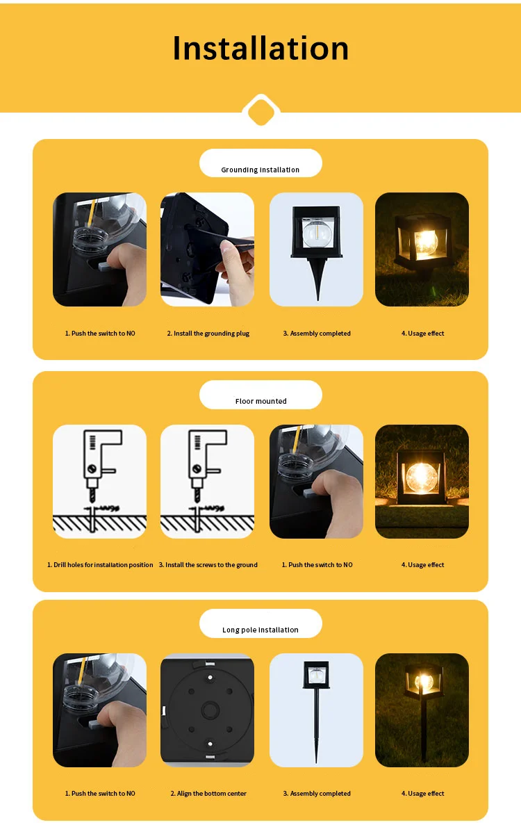 solar garden light solar pillar light