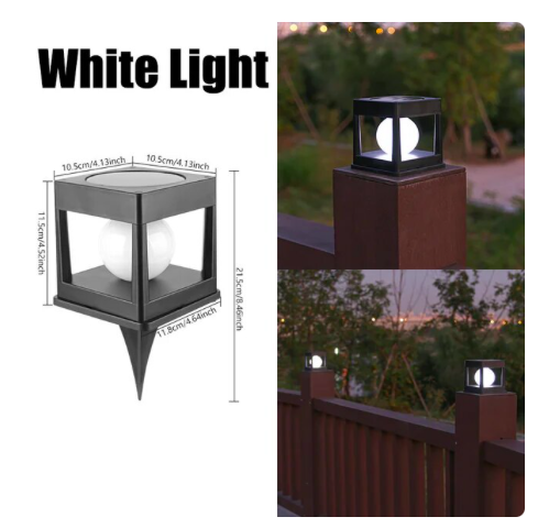 solar garden light solar pillar light