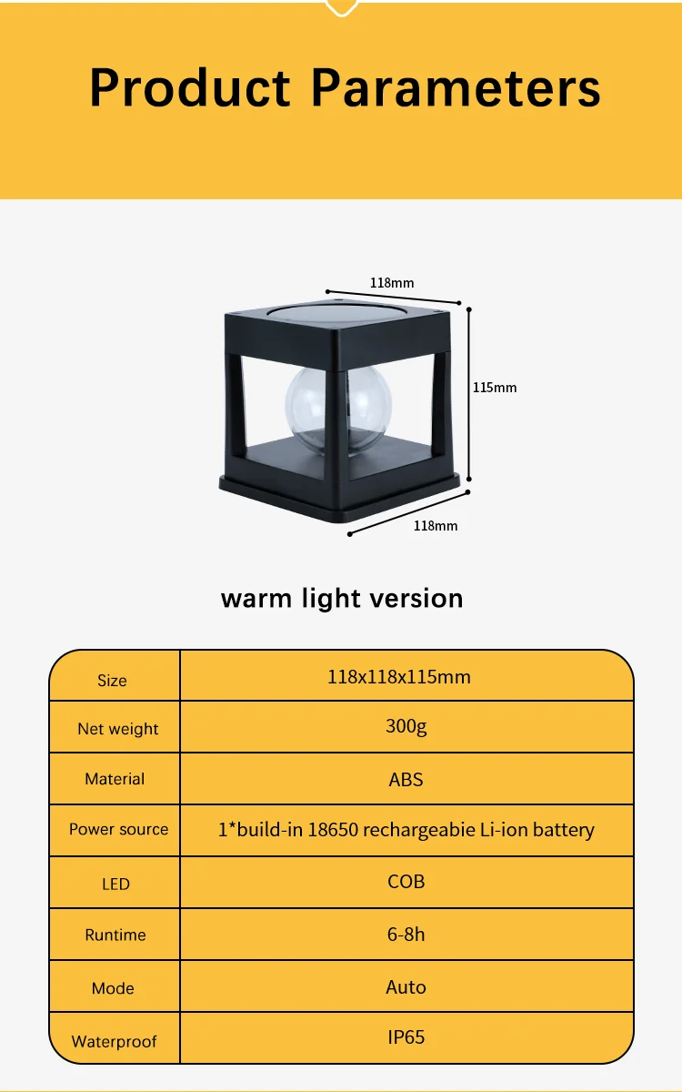 solar garden light solar pillar light