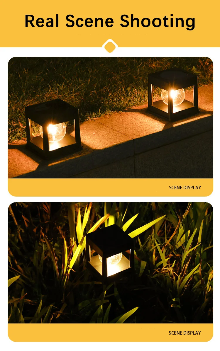 solar garden light solar pillar light